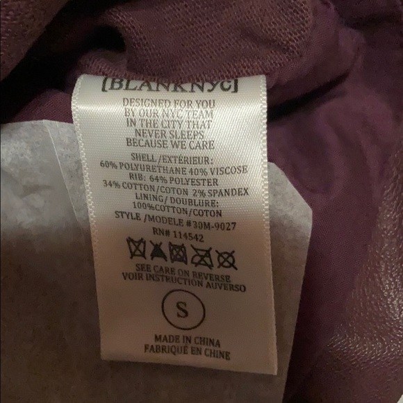 NWT BLANKNYC Drape Jacket in Oxblood size S - Picture 7 of 7
